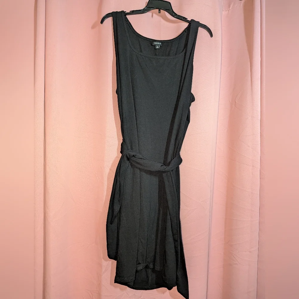 Torrid Mini Jersey Sleeveless Belted Midi Dress 2x(18-20) - Picture 6 of 13